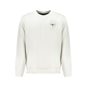 Accademia Militare Gray Recycled Cotton Men Sweater