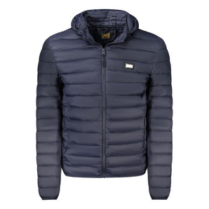 Cavalli Class Blue Polyester Men Jacket