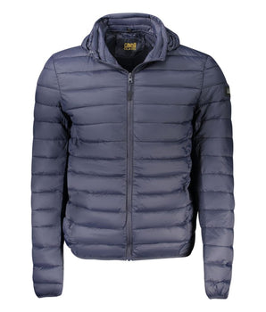 Cavalli Class Blue Polyester Men Jacket