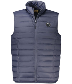 Cavalli Class Blue Polyester Men Jacket