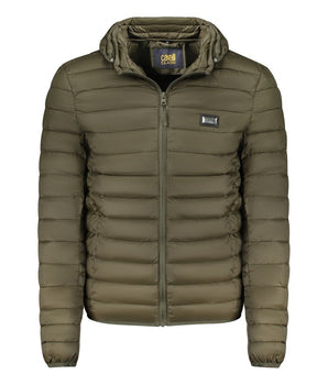 Cavalli Class Green Polyester Men Jacket