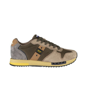 Blauer Green Leather Men Sneaker