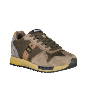 Blauer Green Leather Men Sneaker