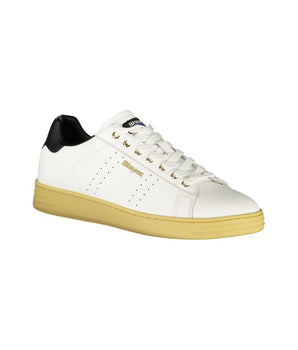 Blauer White Leather Men Sneaker