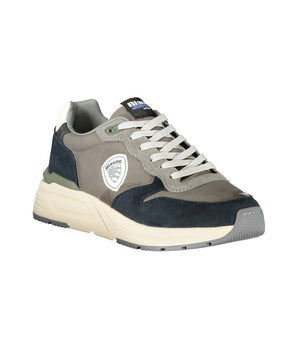 Blauer Gray Leather Men Sneaker