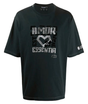 Dolce & Gabbana Black Cotton T-Shirt