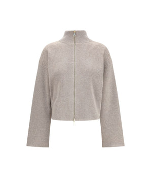 Fabiana Filippi Beige Fleece Wool Coat