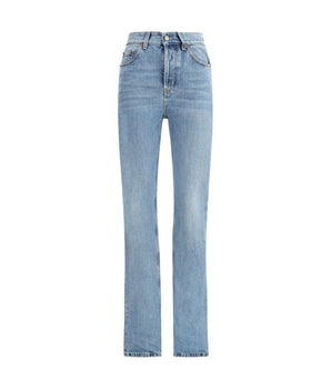 Saint Laurent Light Blue Cotton Slim Fit Jeans