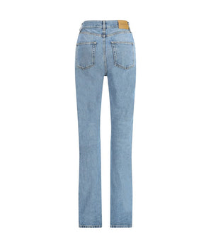Saint Laurent Light Blue Cotton Slim Fit Jeans