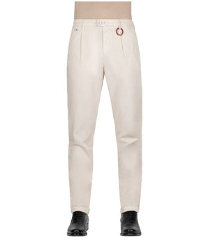Tramarossa White Cotton Pant