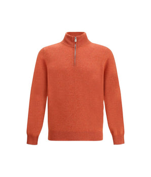Brunello Cucinelli Red Cashmere Sweatshirt