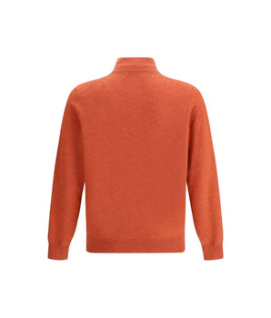 Brunello Cucinelli Red Cashmere Sweatshirt