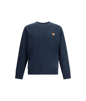 Maison Kitsuné Blue Cotton Sweatshirt