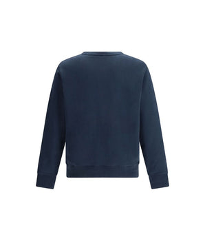 Maison Kitsuné Blue Cotton Sweatshirt