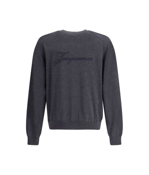 Jacquemus Gray Merino Wool Sweatshirt