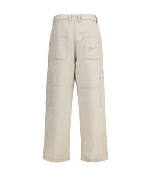 Jacquemus Beige Cotton Jeans Denim