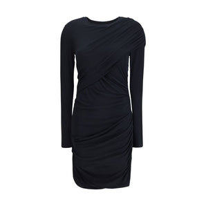 Marant Etoile Denise short dress in draped jersey