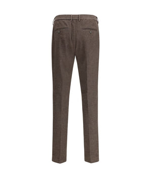Cruna Brown Cotton Casual Pants