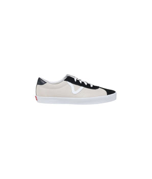 Vans Black and White Suede Leather Sneakers