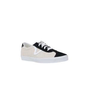 Vans Black and White Suede Leather Sneakers