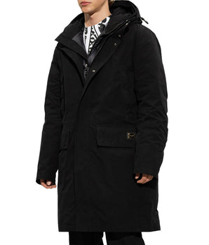 Dolce & Gabbana Black Cotton Jackets & Coat