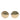Dolce & Gabbana DG2215K Gold Plated Round Lenses Shade Eyewear Sunglasses