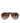 Dolce & Gabbana Brown Full Rim Acetate Pilot Eyewear Sunglasses