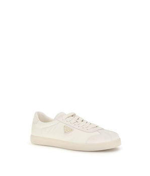 Prada Cream Polyamide Low Top Sneakers