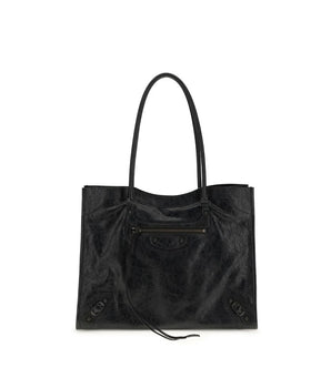 Balenciaga Black Lamb Ovis Aries Aries Shoulder Bag