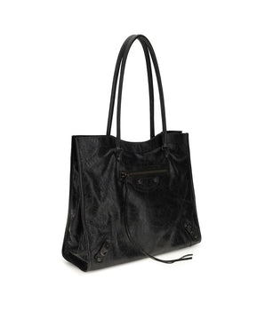 Balenciaga Black Lamb Ovis Aries Aries Shoulder Bag