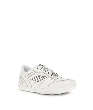 Balenciaga White Calf Leather Bos Taurus Athletic Sneakers