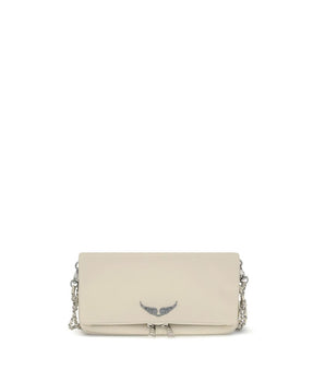 Zadig &amp; Voltaire Cream Calf Leather Bos Taurus Shoulder Bag