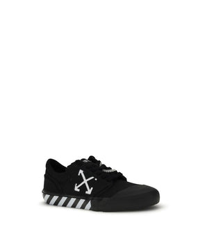 Off-White Black Calf Leather Bos Taurus Low Top Sneakers