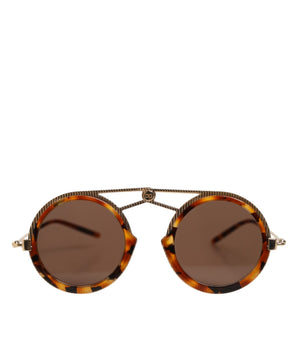 Dolce & Gabbana Gold Havana Frame DG Fatto A Mano Eyewea Sunglasses