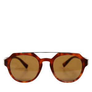 Dolce & Gabbana DG4313F Brown Tortoiseshell Pilot Frame Shades Sunglasses