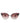 Dolce & Gabbana Black Pink Mirrored Cat Eye Sequined Sunglasses