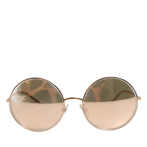 Dolce & Gabbana DG2215K Gold Metal Round Shades Eyewear Sunglasses