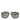 Dolce & Gabbana Silver Metal Frame Polarized Navigator Sunglasses