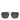 Dolce & Gabbana Black Metal Frame Square Lenses Shades Eyewear Sunglasses