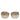 Dolce & Gabbana DG2225 Black Gold Lace Frame Brown Gradient Sunglasses