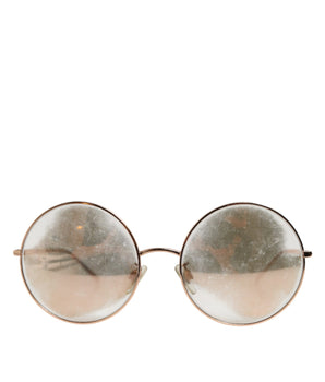 Dolce & Gabbana Rose Gold Plated Round Lenses Shades Eyewear Sunglasses