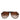 Dolce & Gabbana Modified Aviator Striped Brown Acetate Gradient Sunglasses