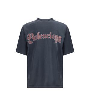 Balenciaga Black Cotton T-Shirt