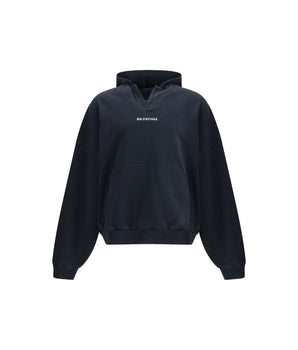 Balenciaga Black Cotton Sweatshirt