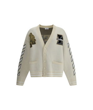 Off-White Cream Cotton Cardigan