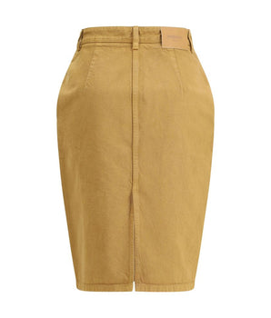 Saint Laurent denim pencil skirt