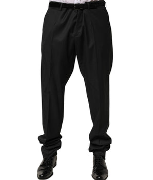 Dolce &amp; Gabbana Men's Black Wool Formal Pants