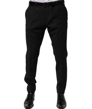 Dolce &amp; Gabbana Men's Black Wool Formal Pants
