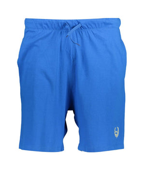 Gianmarco Venturi Blue Cotton Men's Sport Short