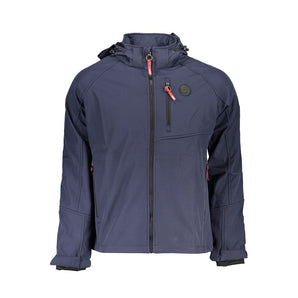 Gianmarco Venturi Blue Polyester Jackets and Coats